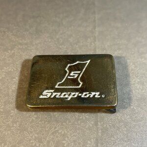 Snap On Tools Small BTS Brass Vintage Belt Buckle (356)